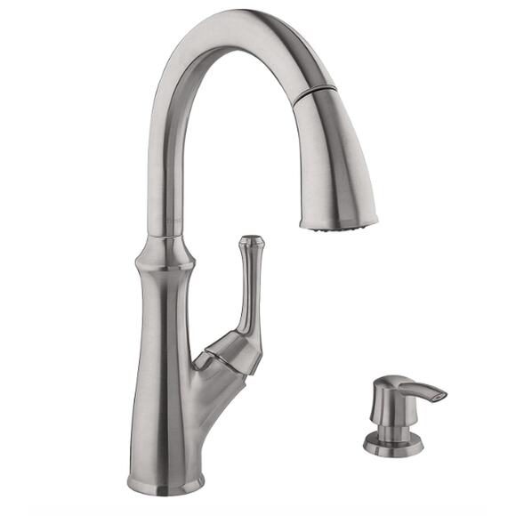 Pfister Tamera 1-handle Pulldown Faucet & Soap Dispenser, Stainless Steel Finish - Picture 3 of 5